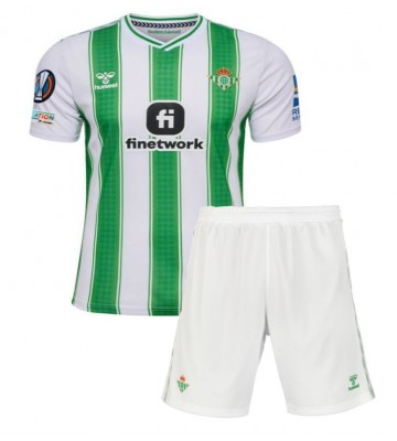 Real Betis Koszulka Podstawowych Dziecięca 2023-24 Krótki Rękaw (+ Krótkie spodenki)